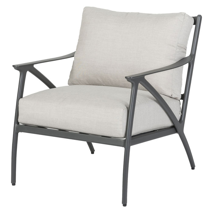 Amari Cushion Aluminum Carbon Lounge Chair by Gensun - Image 3